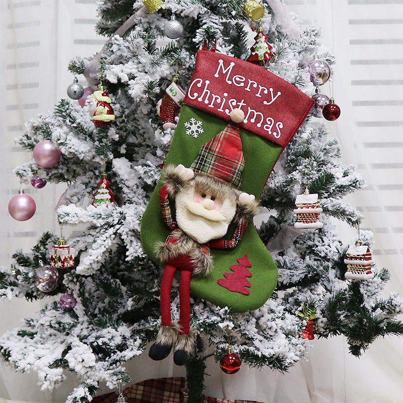2024 New Year Xmas Big Stockings Set Decorations Christmas 3D Plush Big Sock Christmas Tree Pendant Decorating Supplies 2024 New Year Xmas Big Stockings Set Decorations Christmas 3D Plush Big Sock Christmas Tree Pendant Decorating Supplies